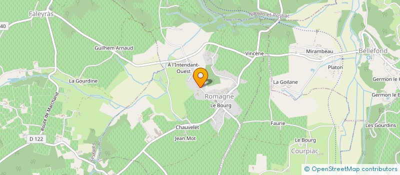 localisation de l'entreprise MONSIEUR DOMINIQUE FAUVEAUX  ROMAGNE