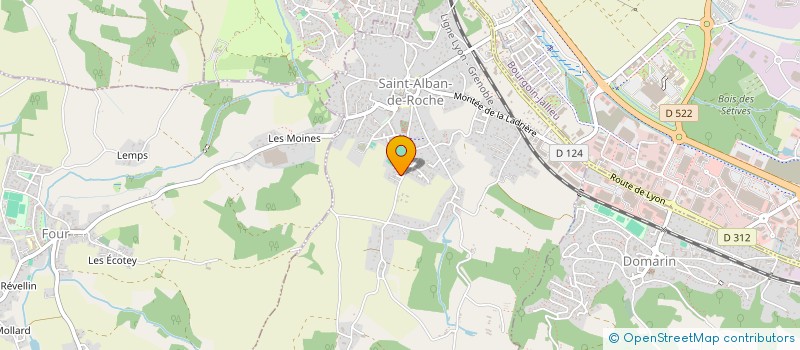 localisation de l'entreprise MONSIEUR DOMINIQUE FAVET  SAINT-ALBAN-DE-ROCHE