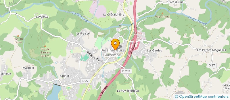 localisation de l'entreprise MONSIEUR DOMINIQUE FAYAUD à BESSINES-SUR-GARTEMPE