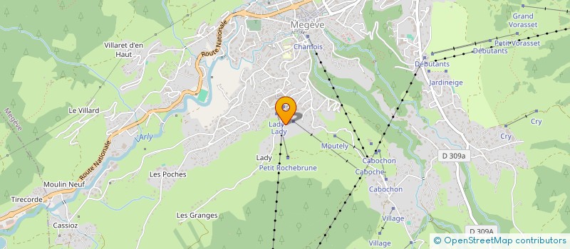 localisation de l'entreprise MONSIEUR DOMINIQUE FEIGE  MEGEVE