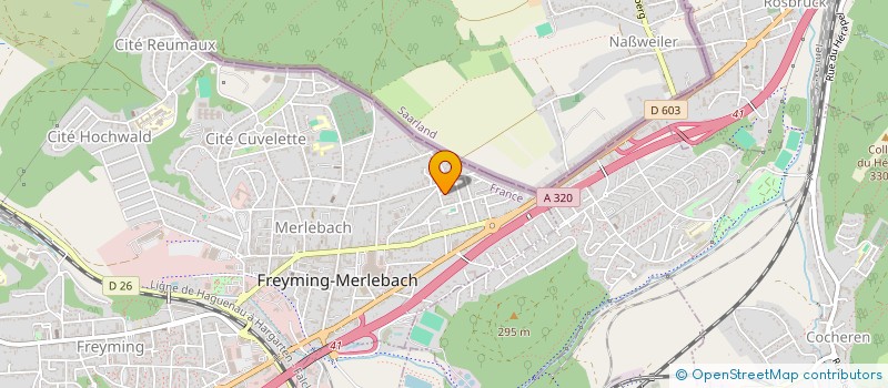 localisation de l'entreprise MONSIEUR DOMINIQUE FELD  FREYMING-MERLEBACH