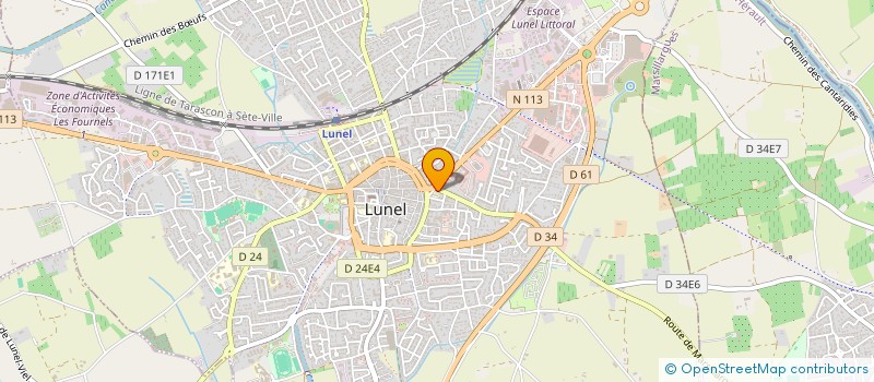 localisation de l'entreprise MONSIEUR DOMINIQUE FENU  LUNEL