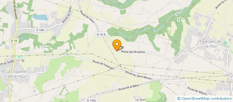 localisation de l'entreprise MONSIEUR DOMINIQUE FERNANDES  FAVERGES-DE-LA-TOUR