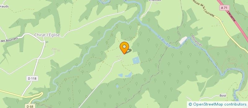 localisation de l'entreprise MONSIEUR DOMINIQUE FERRANDON  ECHASSIERES