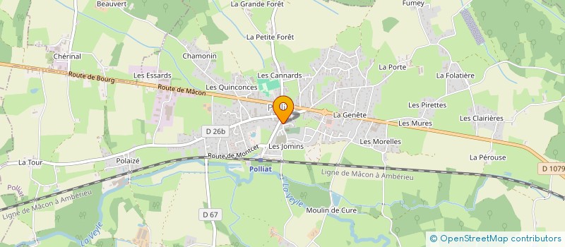 localisation de l'entreprise MONSIEUR DOMINIQUE FICHET  POLLIAT