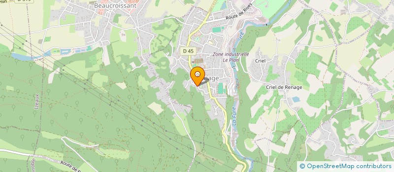 localisation de l'entreprise MONSIEUR DOMINIQUE FLEURY  RENAGE