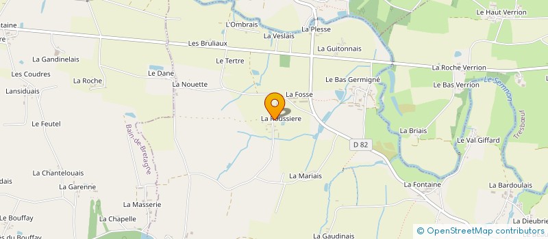 localisation de l'entreprise MONSIEUR DOMINIQUE FONTAINE  ERCE-EN-LAMEE