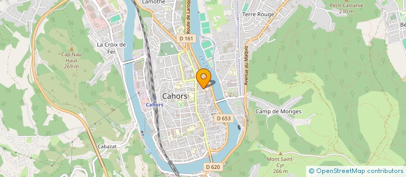 localisation de l'entreprise MONSIEUR DOMINIQUE FONTAINE  CAHORS