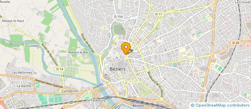 localisation de l'entreprise MONSIEUR DOMINIQUE FONTENEAU  BEZIERS