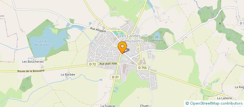 localisation de l'entreprise MONSIEUR DOMINIQUE FONTENEAU  LES LANDES-GENUSSON