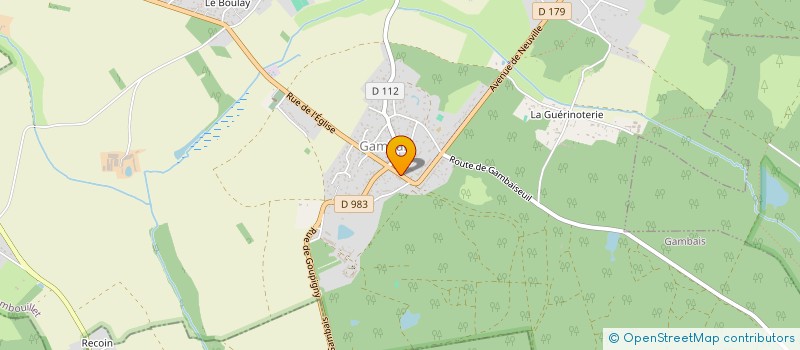 localisation de l'entreprise MONSIEUR DOMINIQUE FORTIN  GAMBAIS