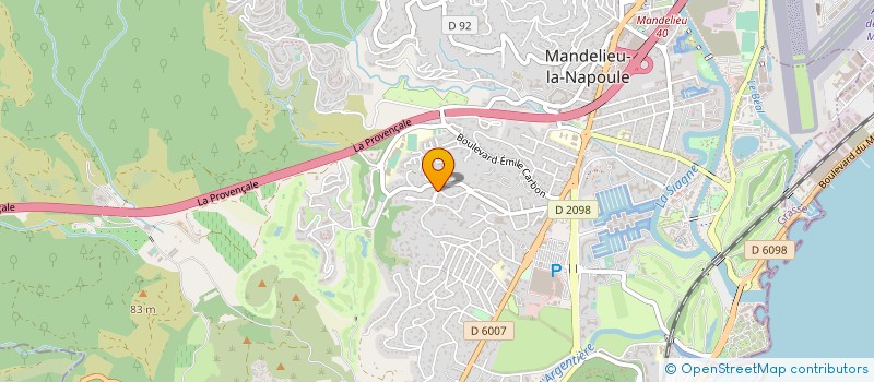 localisation de l'entreprise MONSIEUR DOMINIQUE FOUCHER  MANDELIEU-LA-NAPOULE