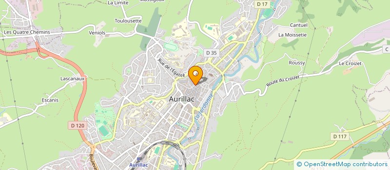 localisation de l'entreprise MONSIEUR DOMINIQUE FOUR à AURILLAC