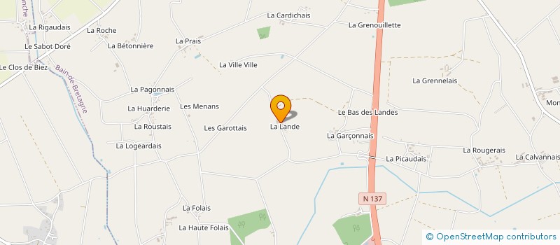 localisation de l'entreprise MONSIEUR DOMINIQUE FOURAGE à BAIN-DE-BRETAGNE