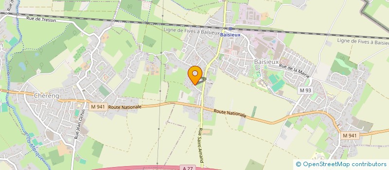 localisation de l'entreprise MONSIEUR DOMINIQUE FOURMESTRAUX à BAISIEUX