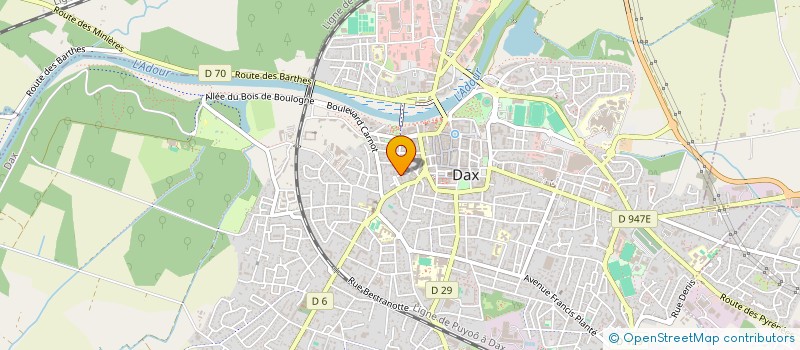 localisation de l'entreprise MONSIEUR DOMINIQUE FOURNET  DAX