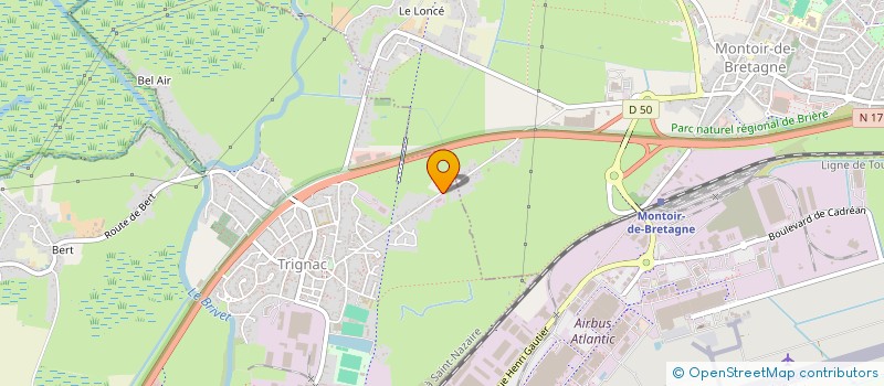 localisation de l'entreprise MONSIEUR DOMINIQUE FRANQUET  TRIGNAC