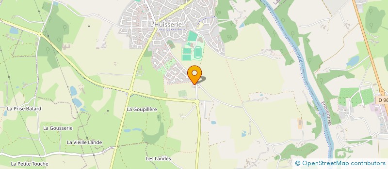localisation de l'entreprise MONSIEUR DOMINIQUE FREARD  L'HUISSERIE