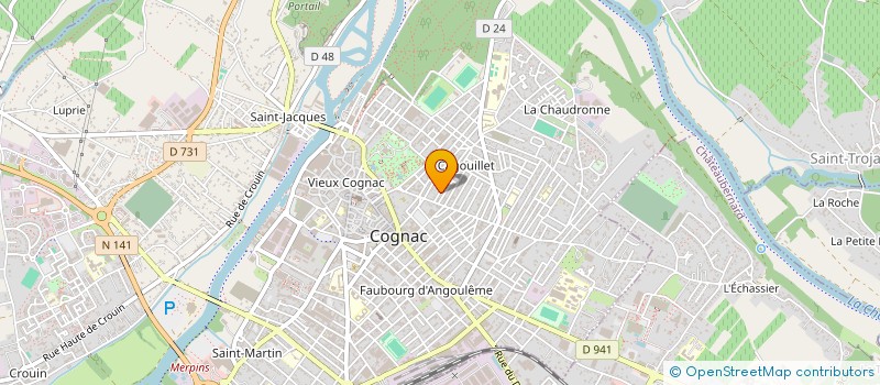 localisation de l'entreprise MONSIEUR DOMINIQUE FRENEIX à COGNAC