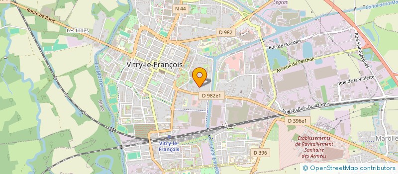 localisation de l'entreprise MONSIEUR DOMINIQUE FRERE  VITRY-LE-FRANCOIS