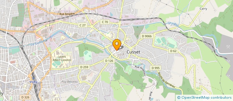 localisation de l'entreprise MONSIEUR DOMINIQUE FREZARD à CUSSET