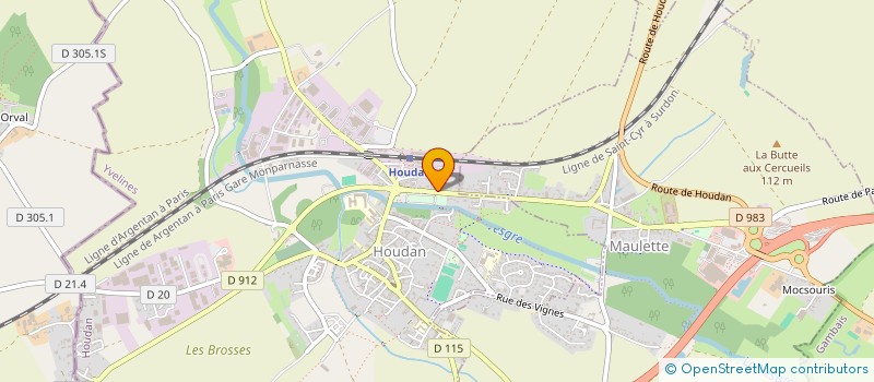 localisation de l'entreprise MONSIEUR DOMINIQUE FRISSON  HOUDAN