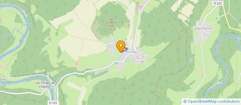 localisation de l'entreprise MONSIEUR DOMINIQUE FROSIO  RUREY