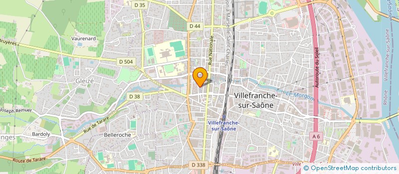 localisation de l'entreprise MONSIEUR DOMINIQUE FUSINA à VILLEFRANCHE-SUR-SAONE