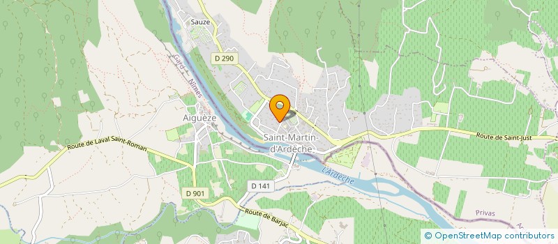 localisation de l'entreprise MONSIEUR DOMINIQUE GABORIT à SAINT-MARTIN-D'ARDECHE