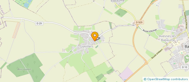 localisation de l'entreprise MONSIEUR DOMINIQUE GABRY à WARLENCOURT-EAUCOURT
