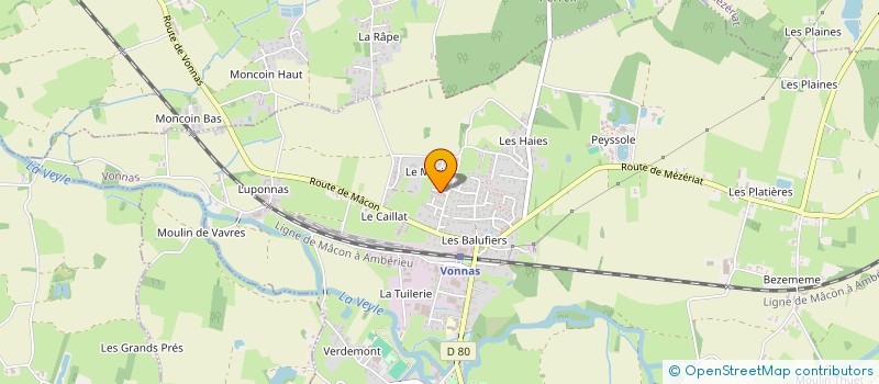 localisation de l'entreprise MONSIEUR DOMINIQUE GADIOLLET à VONNAS