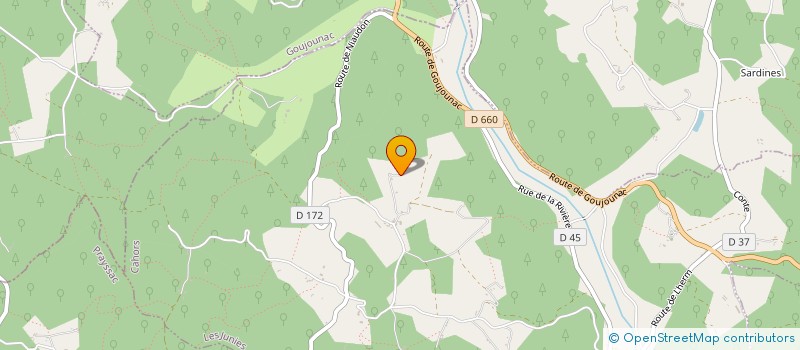 localisation de l'entreprise MONSIEUR DOMINIQUE GAILLARDIE  LES JUNIES