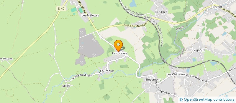 localisation de l'entreprise MONSIEUR DOMINIQUE GALTIER  HURIEL