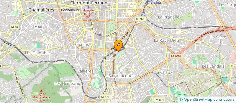 localisation de l'entreprise MONSIEUR DOMINIQUE GARDETTE  CLERMONT-FERRAND