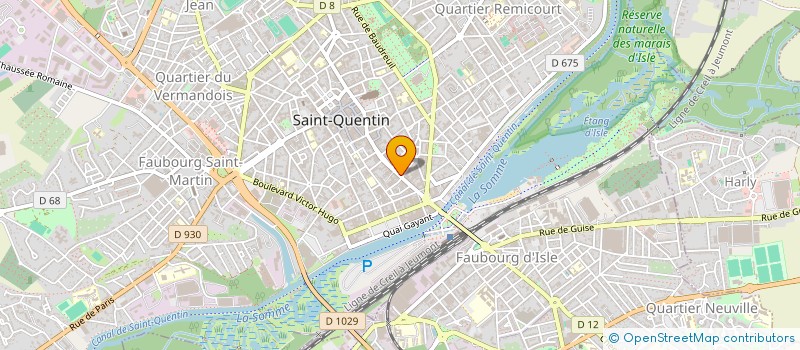 localisation de l'entreprise MONSIEUR DOMINIQUE GARET à SAINT-QUENTIN