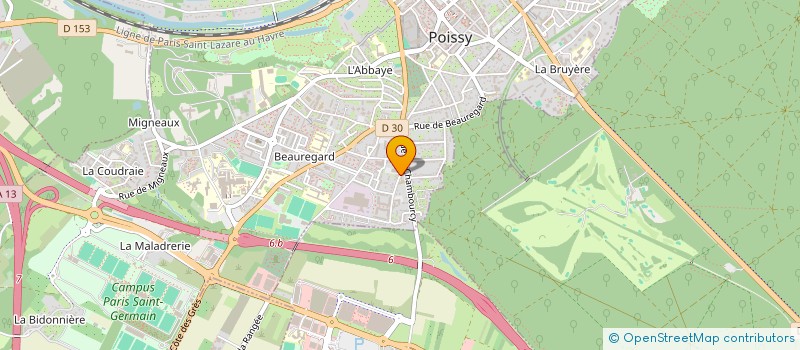 localisation de l'entreprise MONSIEUR DOMINIQUE GARNIER  POISSY