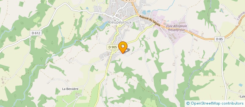 localisation de l'entreprise MONSIEUR DOMINIQUE GARRIGUES à RIEUPEYROUX