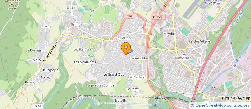 localisation de l'entreprise MONSIEUR DOMINIQUE GASPON  POISY