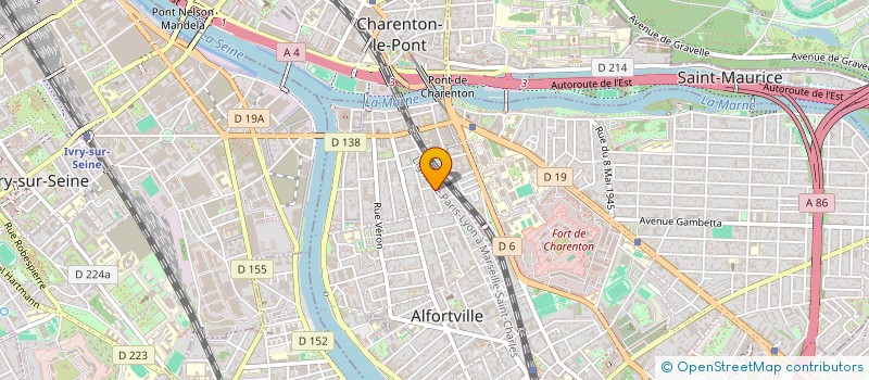 localisation de l'entreprise MONSIEUR DOMINIQUE GAUDIN à ALFORTVILLE