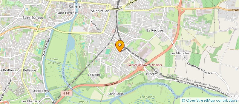 localisation de l'entreprise MONSIEUR DOMINIQUE GAUDUCHEAU  SAINTES