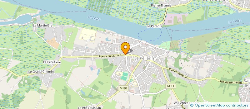 localisation de l'entreprise MONSIEUR DOMINIQUE GAUDUCHON  LE PELLERIN