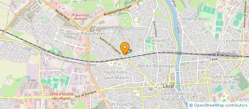 localisation de l'entreprise MONSIEUR DOMINIQUE GAUFFNY à LAVAL