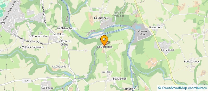 localisation de l'entreprise MONSIEUR DOMINIQUE GAUTHIER à CALORGUEN