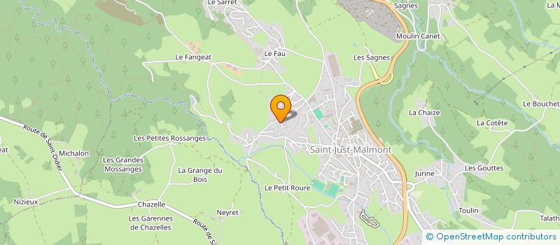 localisation de l'entreprise MONSIEUR DOMINIQUE GAUTHIER  SAINT-JUST-MALMONT