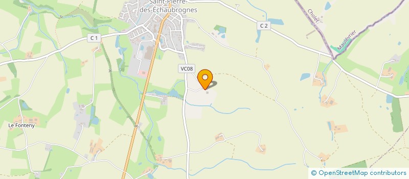 localisation de l'entreprise MONSIEUR DOMINIQUE GAZEAU  ST PIERRE DES ECHAUBROGNES