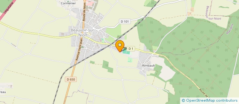 localisation de l'entreprise MONSIEUR DOMINIQUE GENAIS  BEAUVOIR-SUR-NIORT