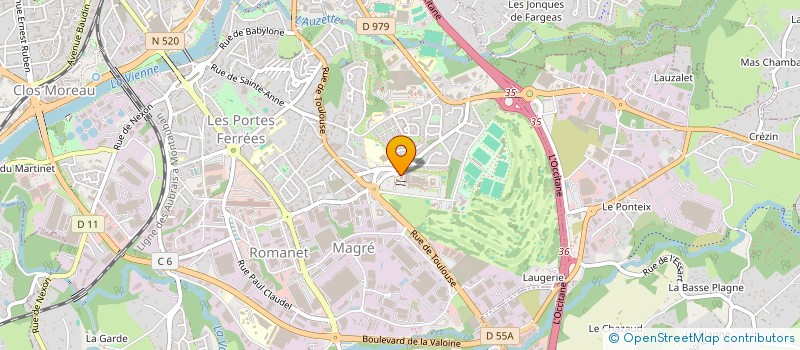 localisation de l'entreprise MONSIEUR DOMINIQUE GENET à LIMOGES