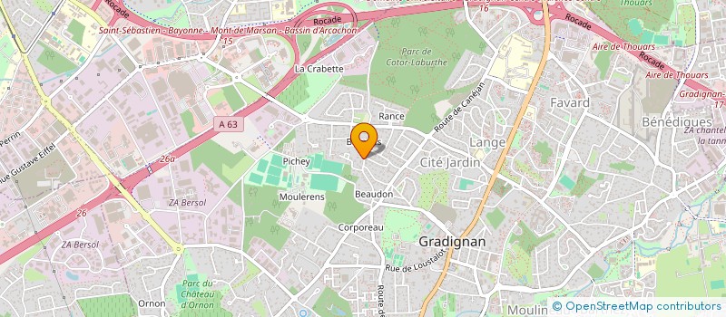 localisation de l'entreprise MONSIEUR DOMINIQUE GEORGES à GRADIGNAN