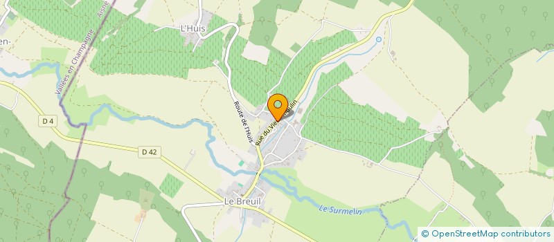localisation de l'entreprise MONSIEUR DOMINIQUE GERARDIN à LE BREUIL