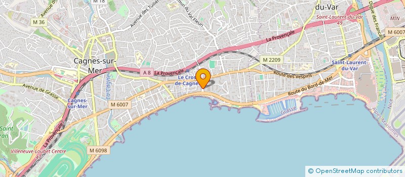 localisation de l'entreprise MONSIEUR DOMINIQUE GERMIER à CAGNES-SUR-MER